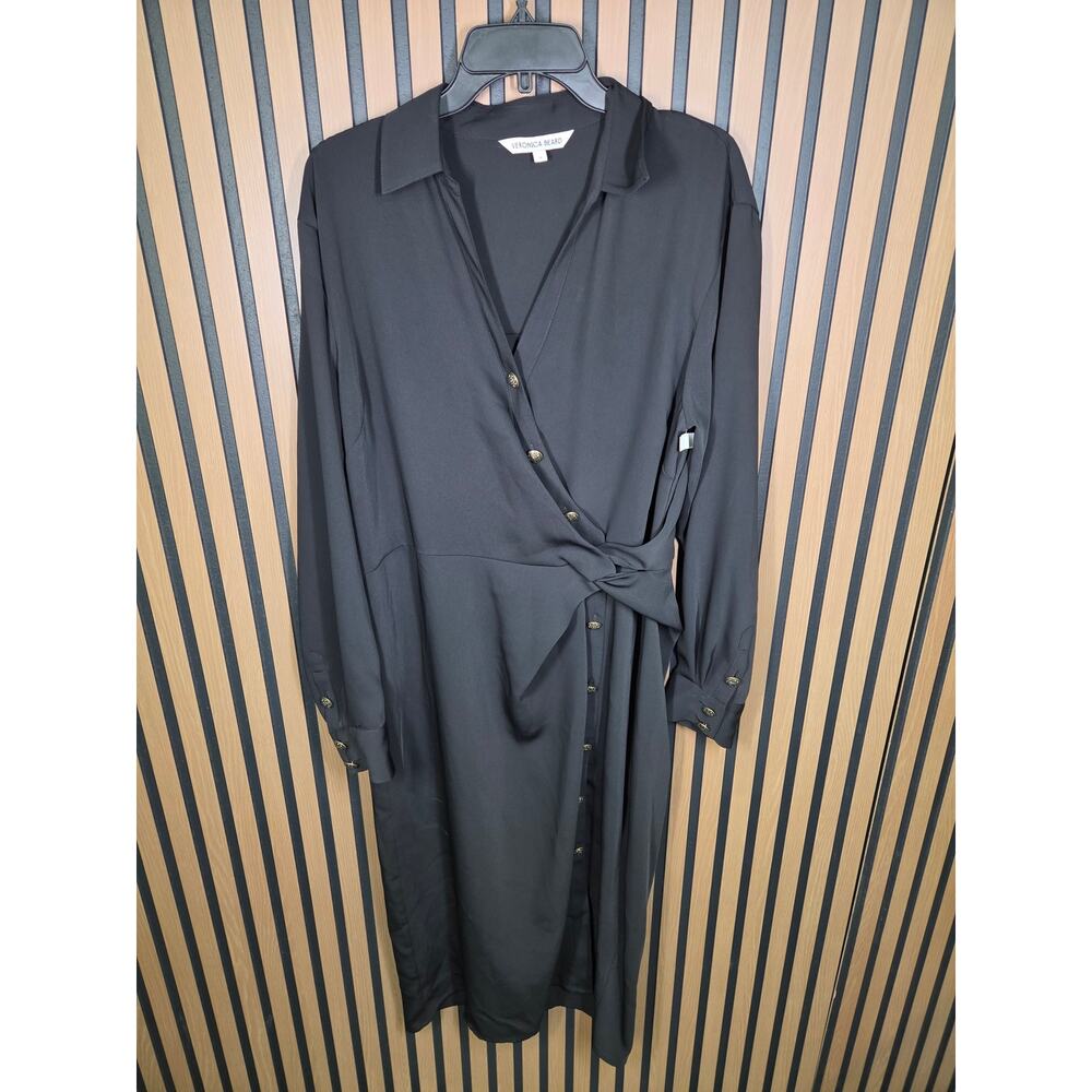 Veronica Beard $615 "Wright" Midi Shirtdress NWOT size 14 - Picture 3 of 6